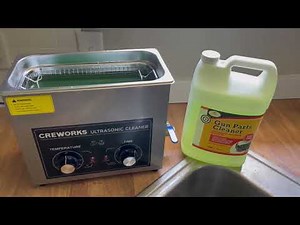 CREWORKS 10L Ultrasound Cleaning Machine with Heater and Timer, 240W Stainless Steel Ultrasonic Wash