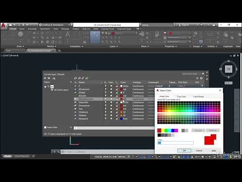 AutoCAD Tutorial - Setting up a construction lines layer