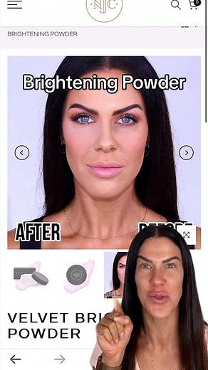 I cant believe how well this works😱 Velvet Brightening Powder from @Nikkia Joy Cosmetics to instantly fake a full nights sleep😏 #makeup #makeuphack #brighteningpowder #pinkpowder #viralmakeup #darkcirclesundereyes