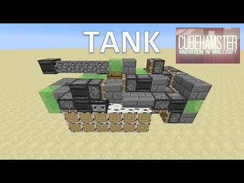 Minecraft: Controllable Tank with working Tank Tracks for Java