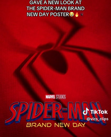SPIDER-MAN BRAND NEW DAY FIRST LOOK AT THE POSTER #spiderman #spidermanbrandnewday #marvel #sony