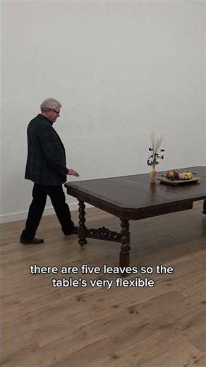 Victorian Hand-Carved 8 ft Black Forest Dining Table #dinner #antiques