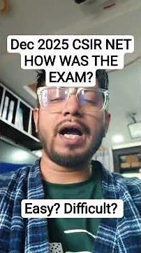 How was the CSIR NET life science exam December 2025? easy? Different? balanced? | Exam review