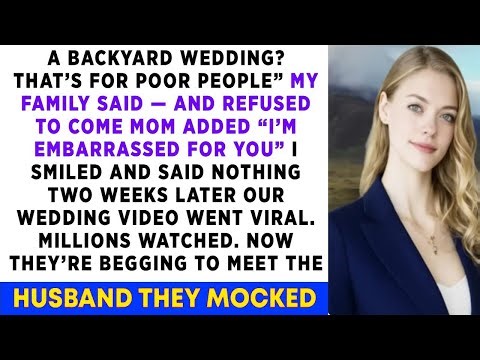 They mocked my backyard wedding—then the world watched it go viral without them.