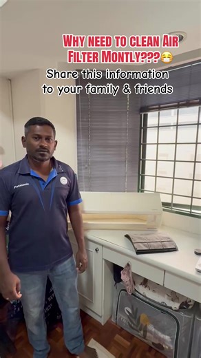 Whr need to clean Air Filter Monthly???? 👉🏻Traps dust & dirt It catches dust, pollen, pet hair, and other particles before air goes into the indoor unit. 👉🏻Protects the indoor components Keeps the evaporator coil and blower clean. Dirty coils leads poor cooling and higher power consumption. 👉🏻Improves air quality Cleaner air comes out, which is better for breathing, especially for kids, elderly, or people with allergies. 016-206 1917 Mr Suren #fypシ゚viral #fyp #wiring #klangvalleyaircondser