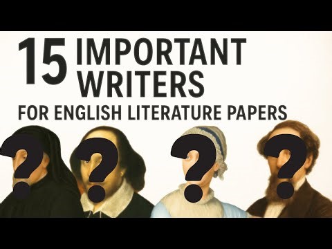 Important Writers and Literary Works for Tests