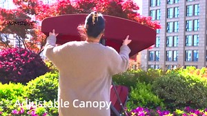 HOMREST 3 Seat Outdoor Porch Swing with 1.5" Deepened Cup Holder, Adjustable Canopy, Patio Swing Bed with Stand, Patio Glider Swing with Thicken Cushions, Pillow for Yard, Garden(Brown)