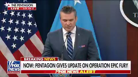 BREAKING: Sec. Hegseth gives scathing message to Iran's military leadership:"We're watching you. Our capabilities are not the same, our military and yours. Remember, this is not a fair fight and we know what military assets you are moving and where you are moving them to.""You have no defense industry, no ability to replenish your offensive or defensive capabilities. You only have what you have - you know that. And we know that you can move things around, but you can't actually rebuild."