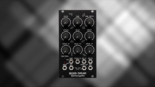 Erica Synths Bass Drum 2 module is more than just a 909 kick clone