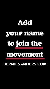 In a little over a day, almost 500,000 people have signed up to say they’re in. But we’ve set a goal of 1 million people joining our campaign. Add your name to say you’re in. | Bernie Sanders