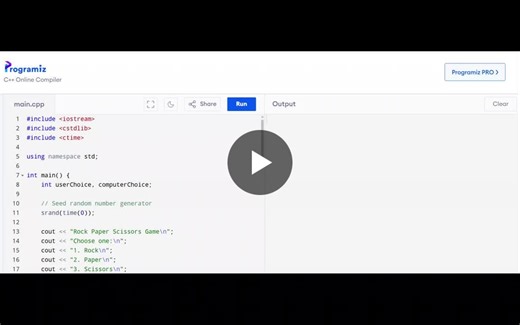 System Tron Task : Make a ROCK PAPER SCISSOR GAME With the help of C++ | Nikhil Kardile