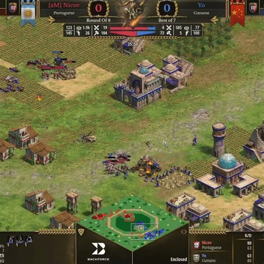 NICOV's BRUTAL ATTACK GROUND #aoe2 #nac4 #shorts