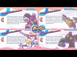 All 48 Boss Pause Screens | Kirby Star Allies ᴴᴰ