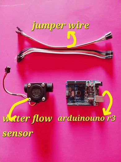 Water flow sensor#shorts #basic#how connect with arduino
