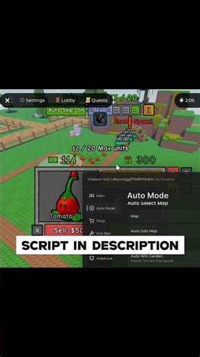 Best Script Garden Tower Defense #roblox #robloxscript #gardentowerdefense #robloxgardentowerdefense