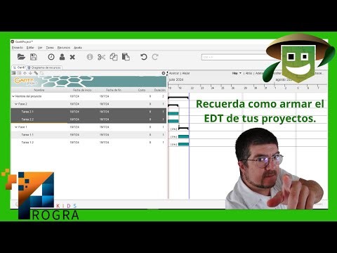 Tutorial Project Curso básico de Gestión de Proyectos con Gantt Project #gantt #cronograma