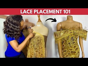 How to Do Lace Placement on a Corset or Bustier | Fabric Placement Tutorial | Cupped Corset Silem