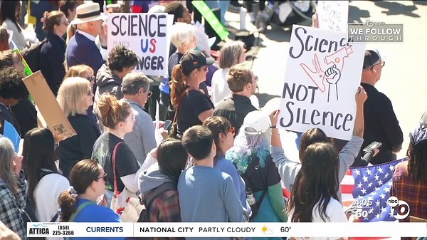 Stand up for Science': Rally at UCSD addresses cuts to science and research programs