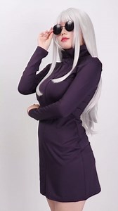 DAZCOS Anime Women Cosplay Wig 27.56 Inch Costume Accessories for Party Christmas Halloween (Silver White)