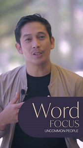 Word Focus by Pastor Ram Canes “Uncommon People” Key Verses: 1 Peter 2:9; John 10:10 We are uncommon people called to live uncommon lives because Jesus has given us a full life! This life that Jesus gave us simply to be received, enjoyed, and shared with others. It is Christ’s desire that we live our lives to the full till it overflows! Pastor Ram has shared three (3) important points to help us experience the abundant life that Christ gives; 1. Decide to build a life around Christ Let your life