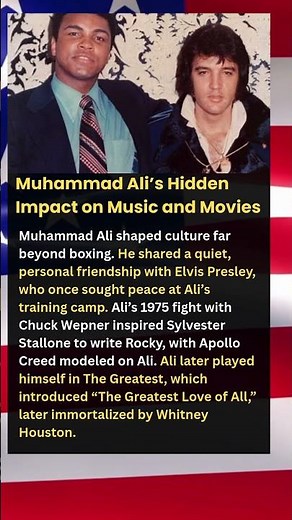 Muhammad Ali’s Hidden Impact on Music and MoviesMuhammad#shorts #history #news