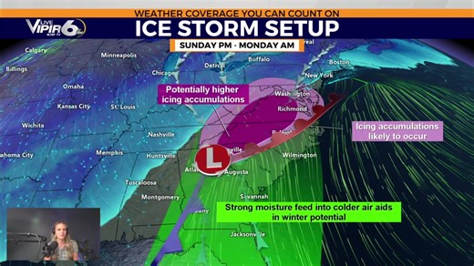 #LIVE | Winter Storm Update - Friday Night with Meteorologist Jenna Petracci | WJBF NewsChannel 6 Weather