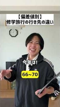 【偏差値別】修学旅行の行き先の違い#shorts