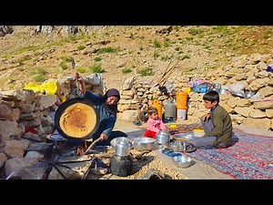 Nomadic life in the mountains | daily routine village life of Iran | Nomadic lifestyle of Iran