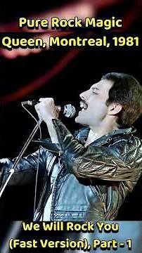 Queen Live 1981 Was INSANE 🤯 | We Will Rock You (Fast) Montreal #shortsviral