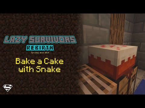 Minecraft: Lazy Survivors | Bake a Cake with Snake