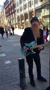Billy Gibbons of ZZ Top, Aleksanterinkatu, Helsinki, Finland