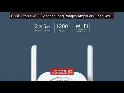 G8DB Stable WiFi Extender Long Ranges Amplifier Super Coverage — Best Deal 2026 | Shop Now!