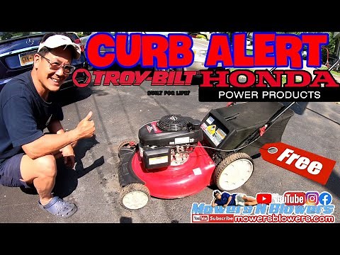 FREE TROY BILT TB130 HONDA GCV160 ENGINE PUSH LAWN MOWER CURB ALERT PICK CARBURETOR CLEAN ADJUSTMENT