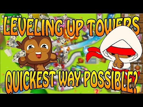 FASTEST WAY TO LEVEL UP TOWERS! | Bloons TD 5 - (How to get the best towers faster!)