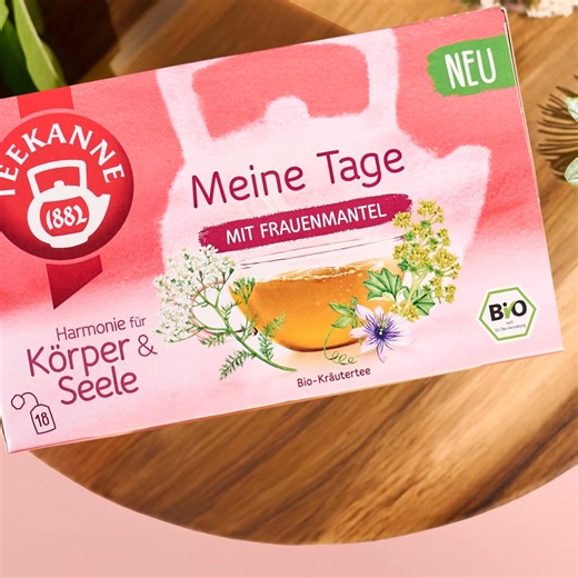 Dein Begleiter für Deine Tage. 🧘🏻‍♀️ Jetzt probieren! 🌸 | TEEKANNE