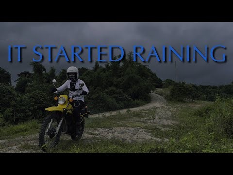 Suzuki TS 125 Rainy Solo Ride