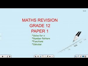 Krazifizix Grade 12 Maths May June 2021 P1 Revision Part 1