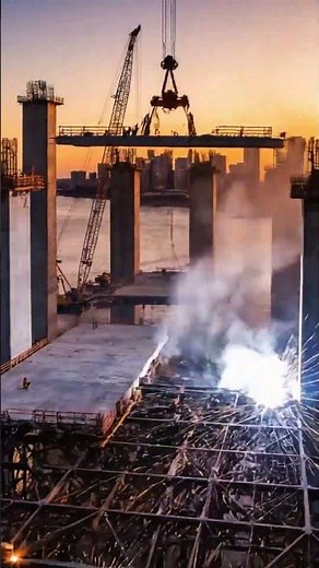 Building a Massive Bridge in Minutes | Full Timelapse #construction