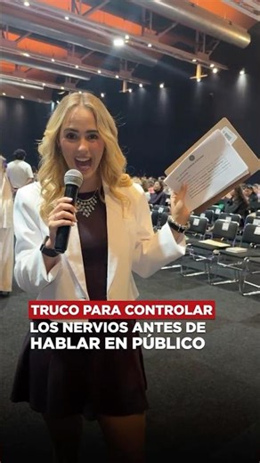 A trick to control your nerves before speaking in public