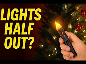 Half Christmas Tree Lights Out? Easy Fix Using a Voltage Tester (Find the Bad Bulb Fast)