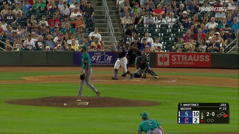 Angel Martínez's two-run home run