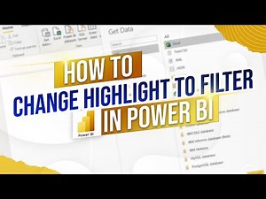 Change Highlight Action to Filter Action in Power BI