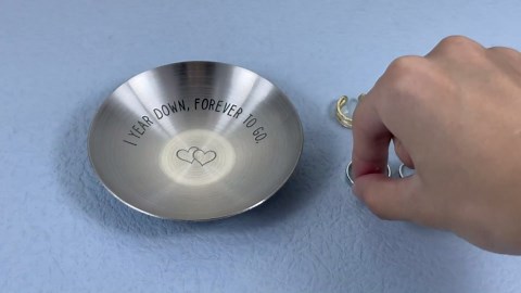 1 Year Paper Anniversary Ring Holder - First Anniversary Wedding Gifts for Him & Her - Dating Gift for Couples