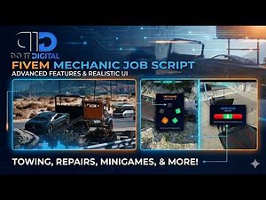 FiveM Mechanic Job Script | Tow Truck + Repair System | ESX / QBCore | Simple & Optimized