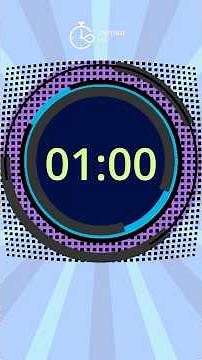 1 Minute Countdown Timer with Sound ⏰ Ticking Clock for Focus, Study & Classroom #studytimer