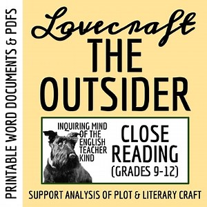 "The Outsider" by H.P. Lovecraft Close Reading Analysis Worksheet and Answer Key