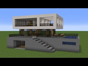 Minecraft - How to build a Modern Mansion House 3