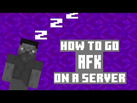 How To Go AFK On A Server | Minecraft Java 1.16.1+