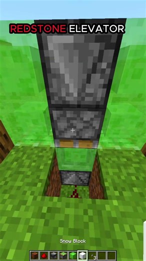 Redstone Elevator 🔥 | Minecraft Easy Build #Shorts