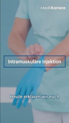 Intramuskuläre Injektion - Schritt für Schritt erklärt #shorts #intramuskuläreinjektion #injektion